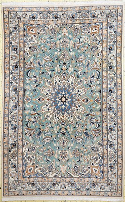 Nain fein(9 La), Persien, Ende 20.Jhd, Korkwolle mit Seide, ca. 185 x 120 cm, EHZ: 1-2
