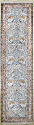 Kaschmir Seide, Indien, Ende 20.Jhd, merzerisierte Baumwolle, ca. 304 x 85 cm, EHZ:1-2