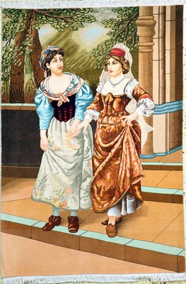 Täbriz fein(50 Raj), Persien, Ende 20.Jhd, Korkwolle mit Seide, ca. 157 x 110 cm, ca. 500.000 Kn/qm, EHZ: 1-2