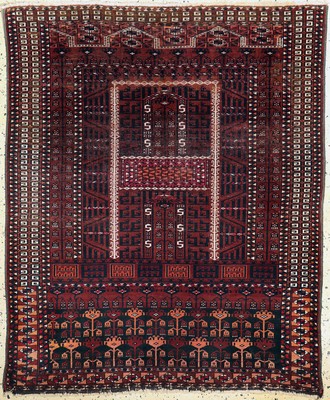 Saryk Engsi antik, Turkmenistan, 19.Jhd, Wolle mit Baumwolle auf Wolle, ca. 158 x 130 cm, EHZ: 3-4