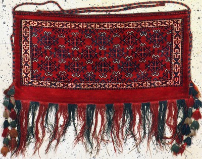 Güklan Torba, Turkmenistan, um 1920, Wolle auf Wolle, ca. 80 x 40 cm, EHZ: 3