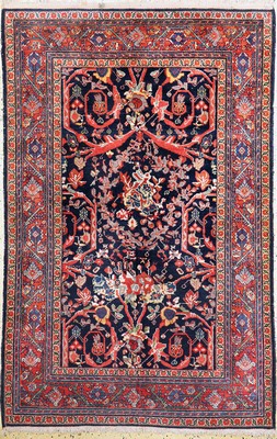 Sarogh Mahal"Mostofi-Design", Persien, um 1930, Wolle auf Baumwolle, ca. 205 x 135 cm, EHZ: 2
