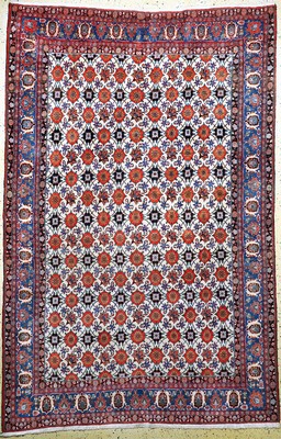 Weramin alt fein, Persien, um 1930, Wolle auf Baumwolle, ca. 315 x 210 cm, Reinigungsbedürftig, EHZ: 2