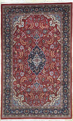 Ghom Kork fein, Persien, ca. 30 Jahre, Korkwolle auf Baumwolle, ca. 225 x 140 cm, EHZ: 2, (minimal restauriert)