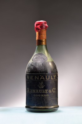 1 Flasche Renault & Co. Cognac Carte Notre Extra, 50 Jahre alt, ca. 73cl., Nr. 094, Serie N, Mid shoulder, in den 1980er-Jahren erworben, aus ...