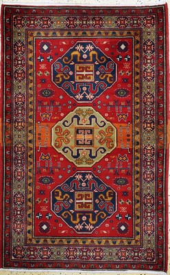 "Wolkenband-Kazak"Motiv Türkei, Mitte 20.Jhd, Wolle auf Baumwolle, ca. 204 x 132 cm EHZ: 2-3