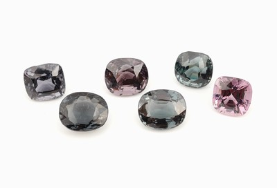 Lot lose facett. Spinelle, zus. 10.67 ct, in versch. Schliffarten, Grössen und Farbnuancen