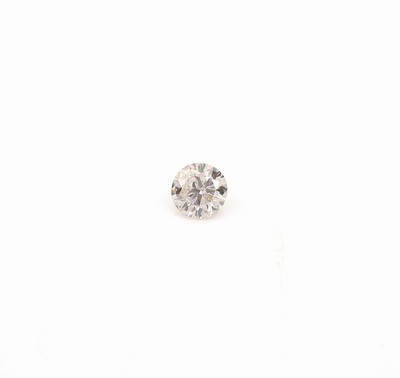 Loser Brillant, 0.19 ct light Brown/p3, mitGIA Expertise
