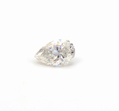 Loser Diamanttropfen 0.24 ct hochfeines Weiss E/p1, mit GIA Expertise
