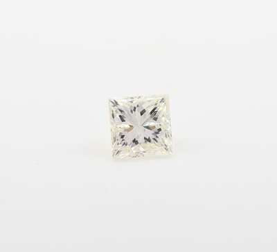 Loser Diamant im Princess Cut 0.31 ct l.get. Weiss J/si1, mit GIA Expertise