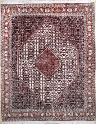 Bidjar Kork fein, Persien, Ende 20.Jhd, Korkwolle auf Baumwolle, ca. 252 x 202 cm, gereinigt, EHZ: 1-2
