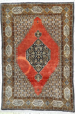 Ghom Seide, Persien, Mitte 20.Jhd, reine Naturseide, ca. 155 x 107 cm, EHZ: 2(druckstelle).