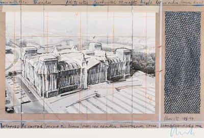 Christo und Jeanne-Claude, Verhüllter/Wrapped Reichstag Berlin 1971-1995, Köln, Taschen 1996, begrenzte Auflage h.c. (Hors de commerce) für ...