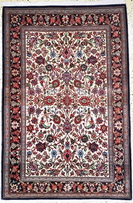 Ghom Kork, Persien, Ende 20.Jhd, Korkwolle auf Baumwolle, ca. 170 x 114 cm, EHZ: 2(Abrasch)