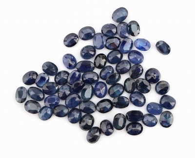 Lot lose Saphire, ca. 25.43 ct, ovalfacett.in versch. Grössen, Ausfassware