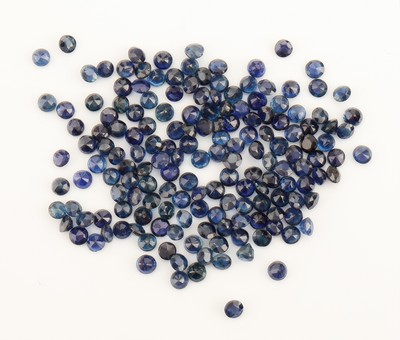 Lot lose Saphire, ca. 14.69 ct, rundfacett.in versch. Grössen und Farbnuancen, Ausfassware