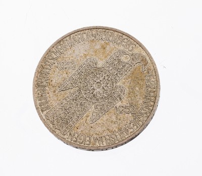 Silbermünze, 5 Mark, Deutschland, 1952, Germanisches Museum Nürnberg