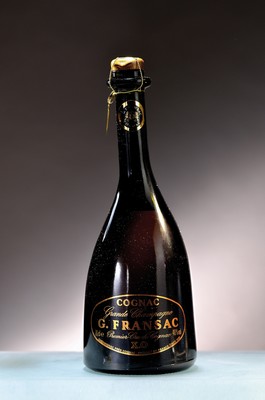 1 Flasche Cognac G. Fransac X.O., Grande Champagne, ca. 70 cl, 40%Vol., in orig. Holzkiste