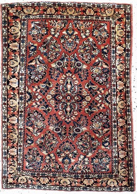 Us Re-Import Sarogh, Persien, Anfang 20.Jhd, Wolle auf Baumwolle, ca. 115 x 80 cm, EHZ: 2