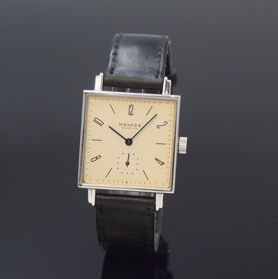 NOMOS auf 2000 Stück limitierte Armbanduhr Tetra Expo 2000, Deutschland 2000, Handaufzug, 2-teil. Edelstahlgeh. inkl. orig. Lederband (zu ern.) m. ...