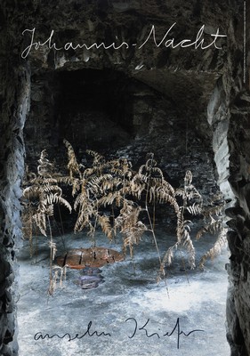 Anselm Kiefer, geb. 1945, Offsetlithografie auf dünnem Karton, "Johannis-Nacht", handsign., Mönchehaus Museum Goslar 2014, ca. 84x59,5 cm