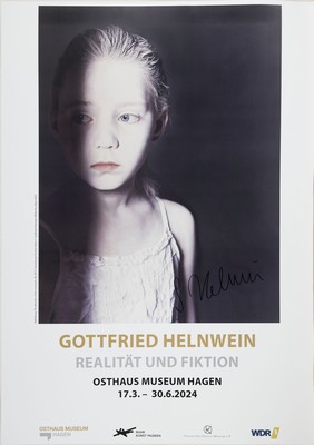 Gottfried Helnwein, geb. 1948, Offset-Lithografie auf festem Papier, handsign., Osthaus Museum, Hagen 2024, ca. 84x59,5cm
