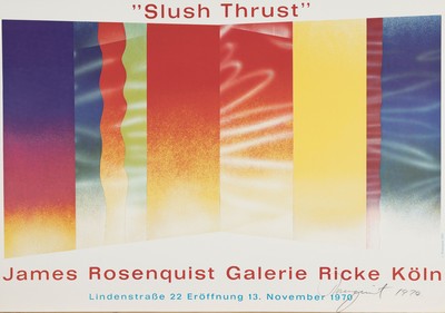 James Rosenquist, 1933-2017, Offsetlitho, handsign., Galerie Ricke, Köln 1970, ca. 42x59,5 cm