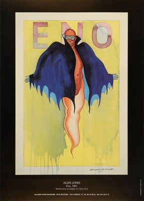 Allen Jones , geb. 1937, "ENO", Offset-Lithografie, handsign., Galleria Maggiore Bologna 1991, ca.68x48 cm
