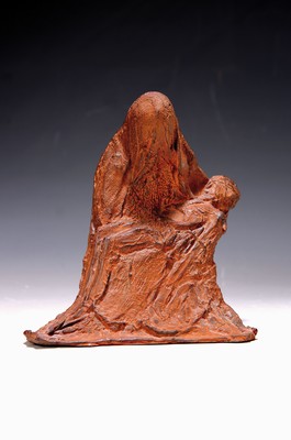 Thomas Duttenhöfer, geb. 1950, Skulptur Pieta, Monogramm TD, bezeichnet als Künstlerexemplar E.A., ca. 16x14 cm
