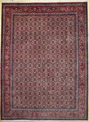 Bidjar Kork fein, Persien, Ende 20.Jhd, Korkwolle auf Baumwolle, ca. 338 x 250 cm, EHZ: 2