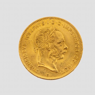 Goldmünze 4 Florin, 1892, Österreich -Ungarn, Franz Joseph I.