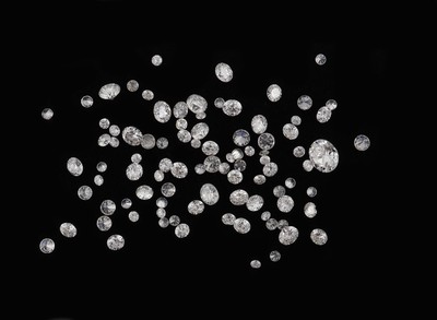 Lot lose Diamanten, zus. ca. 4.32 ct Weiß- l.get.Weiß/si-p, Ausfassware