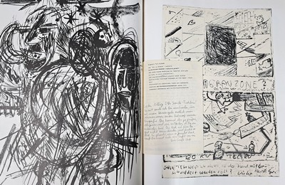 Veit Hofmann (geb. 1944), Otto Sander -Tischbein (geb. 1949) und Dieter Zimmermann (geb. 1942): "Telefonbuchkunst", 1989, Künstlerbuch mit ...
