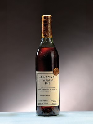 1 Flasche 1940 Armagnac Millesime Ryst -Dupeyron, Flasche No. 1058, ca. 70cl, 40%Vol., top shoulder, guter Zustand
