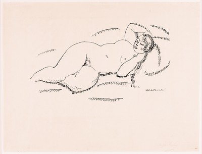 Alexej von Jawlensky, 1864-1941, Liegender weiblicher Akt II, Lithographie von 1920, rechts unten signiert A.Jawlensky, rechts unten num. 1/10, Abb. ...