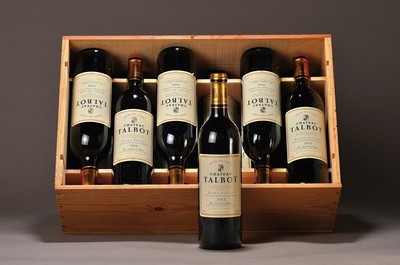 12 Flaschen 1994 Chateau Talbot, Grand Cru Classe, Saint-Julien, je ca. 75cl, 12,5%Vol., high fill, in orig. Holzkiste