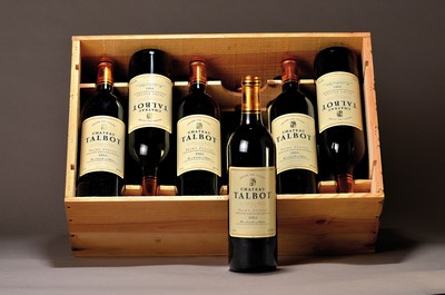 12 Flaschen 1995 Chateau Talbot, Grand Cru Classe, Saint-Julien, je ca. 75cl, 12,8%Vol., in orig. Holzkiste