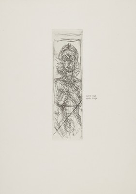 Alberto Giacometti, Borognovo 1901- 1966 Chur, , zwei Radierungen, Annette de Face und Nu de Profile, jeweils seitlich in der Platte bezeichnet, ...