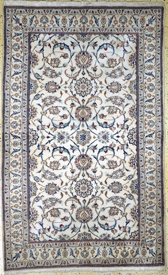 Nain fein(9 La), Persien, Ende 20.Jhd, Korkwolle mit Seide, ca. 250 x 160 cm, EHZ: 2