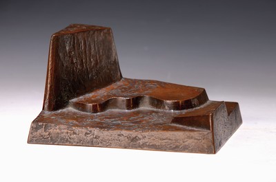 Maximilan Hutlett, 1933 Zweibrücken - 201 Weckenheim, Bronzeskulptur, Seestück I, 1983, auf dem Sockel signiert, num. 3/10, Guss Zimmer Celle, 10 x ...