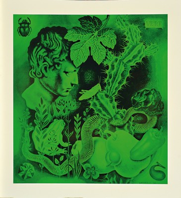 Victor Vasarely, 1908 Pecs-1997 Paris, "Graphismes 2", Mappe mit 8 Farboffsetdrucken auf Folienglanzpapier, je 29x27 cm, Edition duGriffon ...