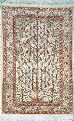 Seiden Kayseri, Türkei, Mitte 20.Jhd, reineNaturseide, ca. 130 x 88 cm, EHZ: 2