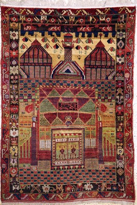 Karapinar alt, Türkei, Anfang 20.Jhd, Wolleauf Wolle, ca. 210 x 150 cm, EHZ: 2