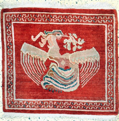 Nepal Poschti, Mitte 20.Jhd, Wolle auf Baumwolle, ca. 75 x 83 cm, EHZ: 2