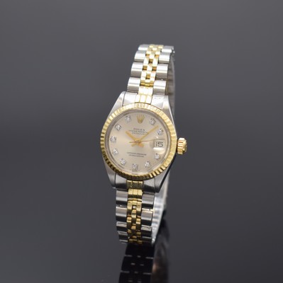 ROLEX Damenarmbanduhr Oyster Perpetual Datejust Referenz 6917, Schweiz um 1970, Automatik, Chronometer der Superlative in Edelstahl/Gold komb. inkl. ...