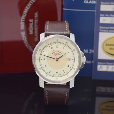 MÜHLE GLASHÜTTE Herrenarmbanduhr M 29 Classic Referenz M1-25-57 LB, Automatik, Edelstahlgeh. inkl. orig. Lederband m. orig. Dornschl., beids. ...