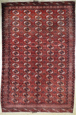 Tekke Hauptteppich antik, Turkmenistan, 19.Jhd, Wolle auf Wolle, ca. 350 x 230 cm, EHZ: 2-3