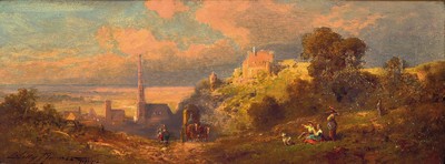 Willy Moralt, 1884 München-1947 Lenggries, "Uns bayrischer Heimat", rückseitig so betitelt und dat. Lenggries 45, Landschaft mit ...