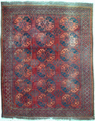 Ersari antik, Turkmenistan, 19.Jhd, Wolle auf Wolle, ca. 265 x 210 cm, EHZ: 3
