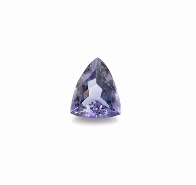 Loser Tansanit, ca. 1.58 ct, facett. Triangel